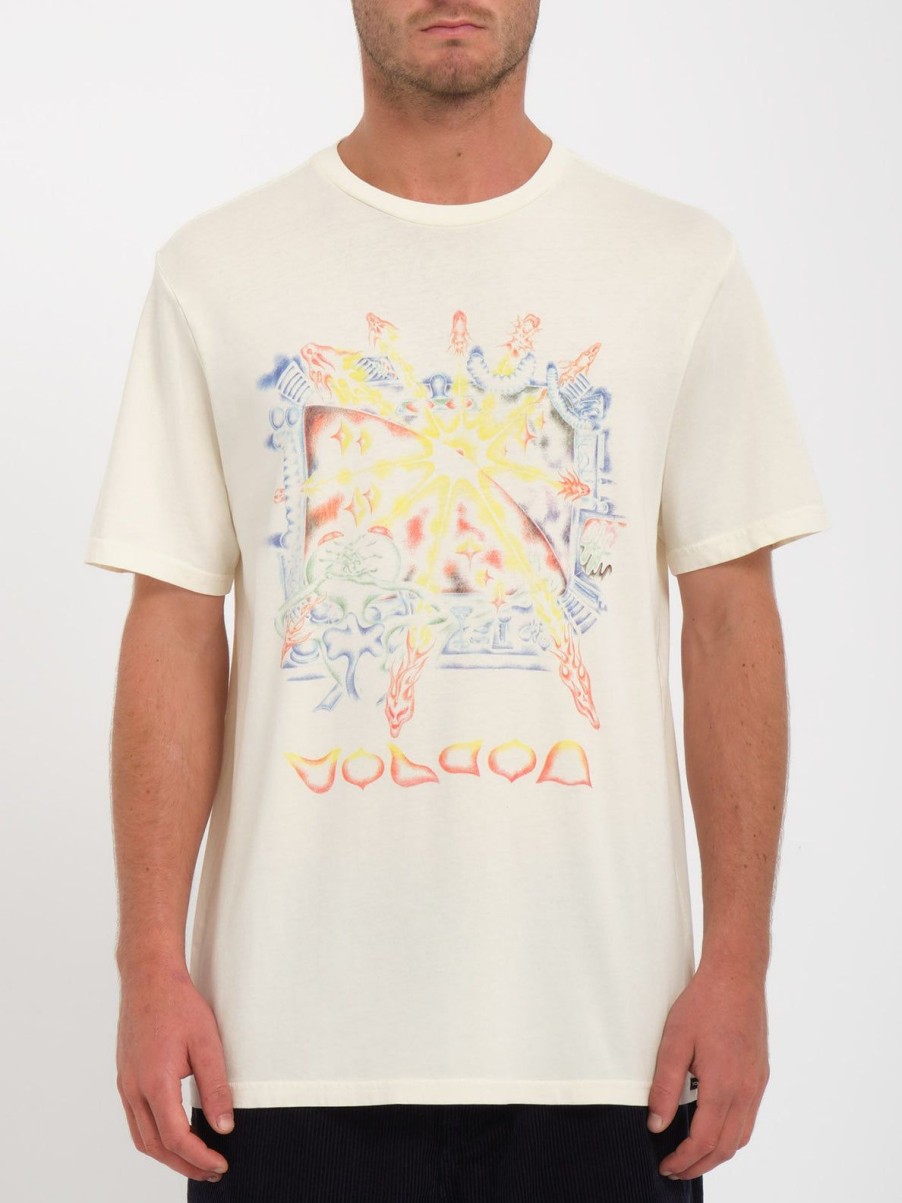 Homme Volcom T-Shirts & Polos | T-Shirt Sam Ryser Off White