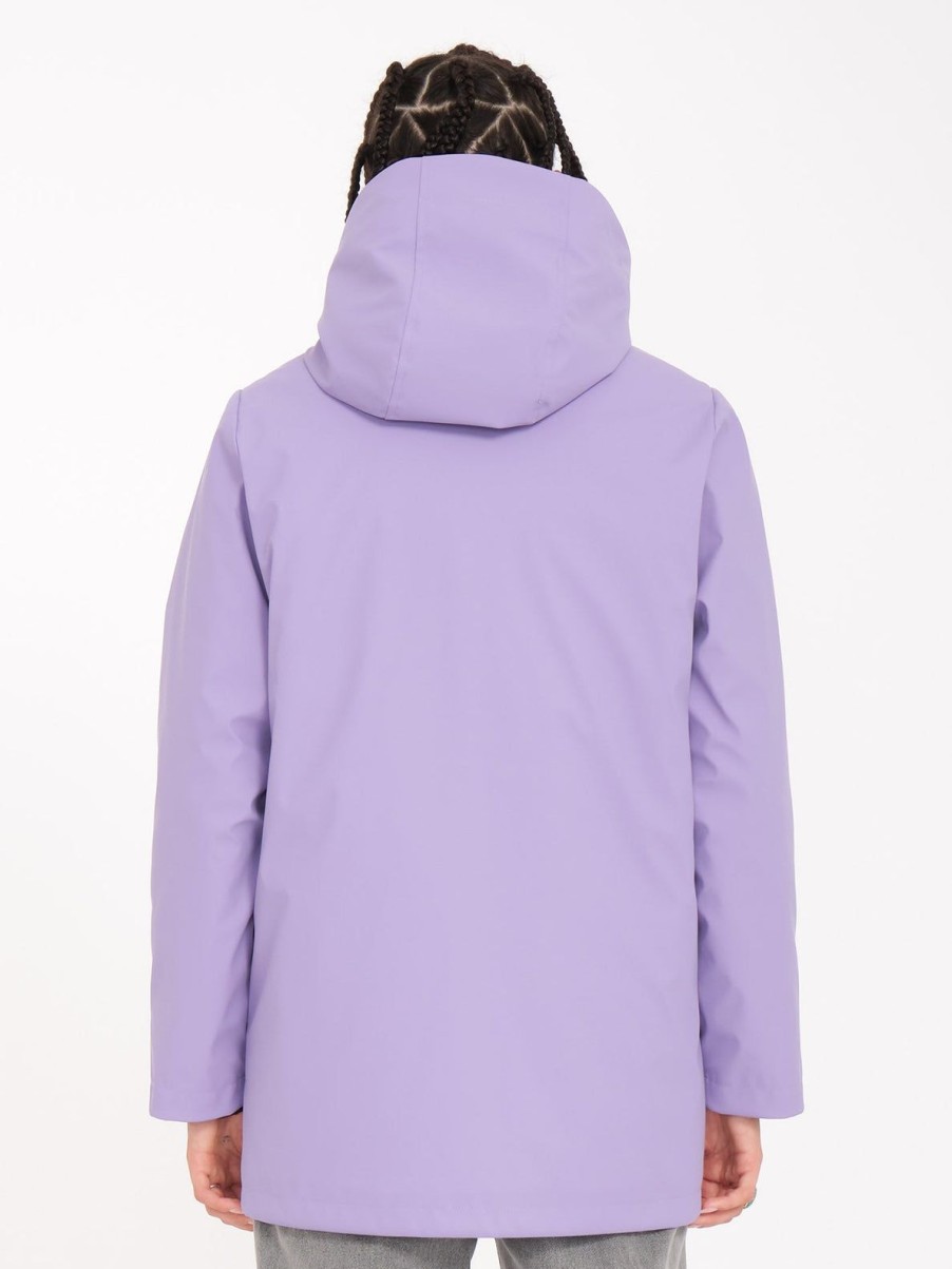 Femme Volcom Vestes | Manteau Rainsity Paisley Purple