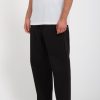 Homme Volcom Pantalons & Chinos | Pantalon Chino Pleat Briqlayer Black