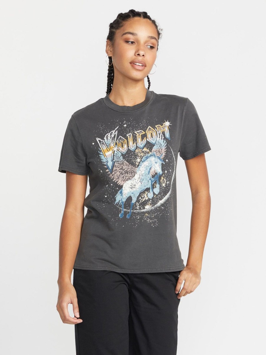 Femme Volcom T-Shirts & Debardeurs | T-Shirt Lock It Up Black