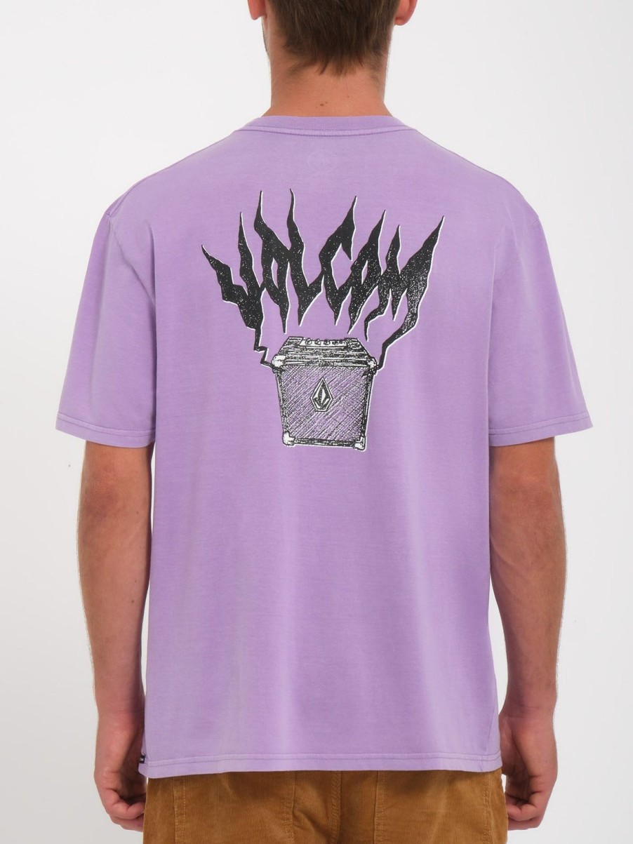 Homme Volcom T-Shirts & Polos | T-Shirt Amplified Stone Paisley Purple