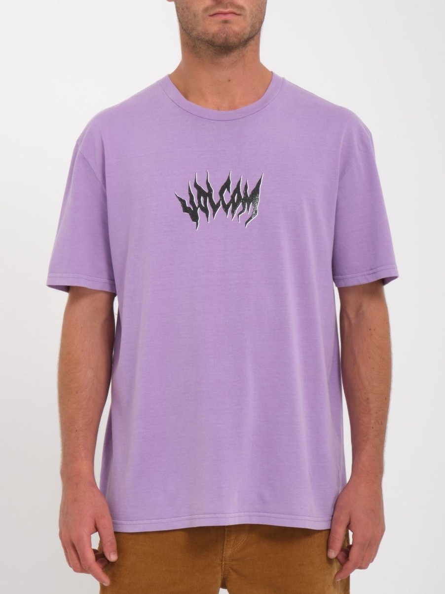 Homme Volcom T-Shirts & Polos | T-Shirt Amplified Stone Paisley Purple