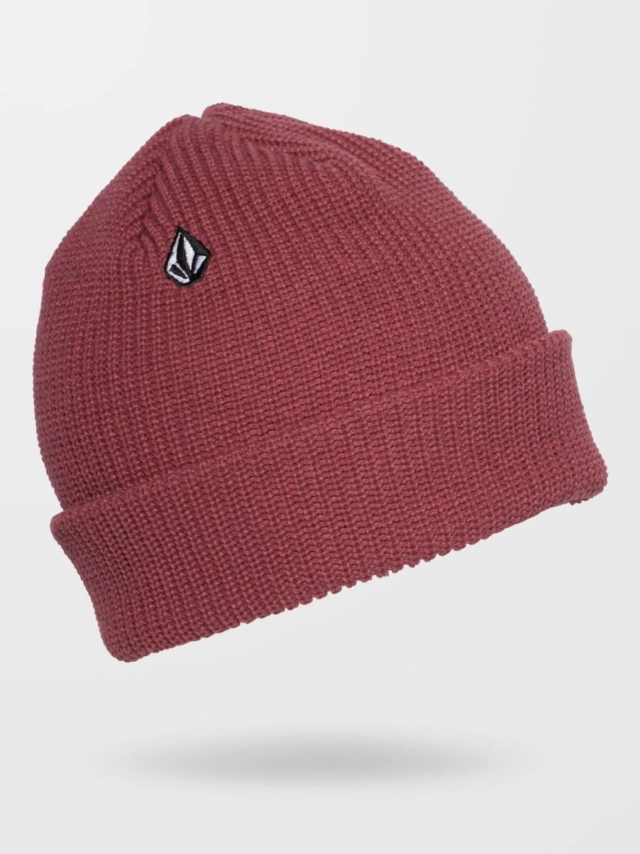 Homme Volcom Casquettes & Bonnets | Bonnet Full Stone Oxblood