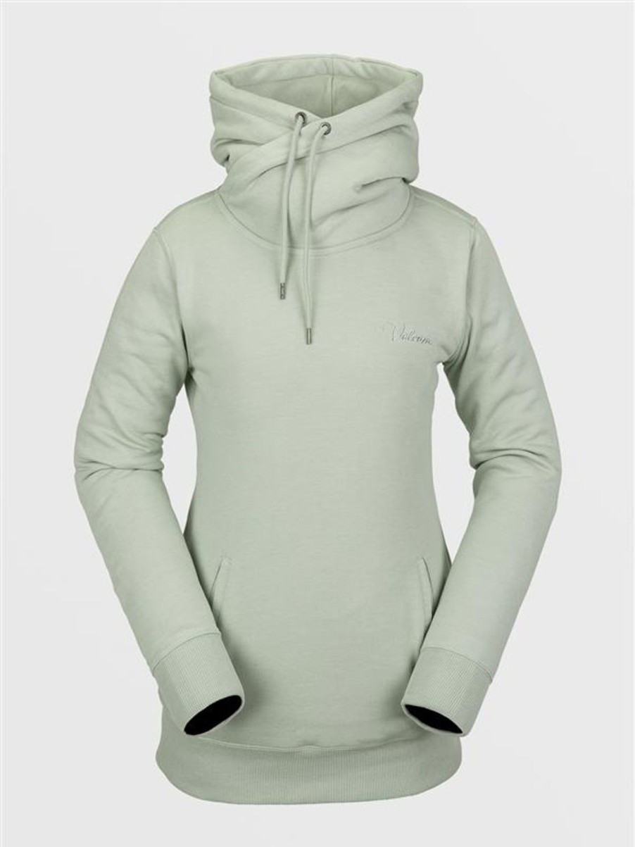 Homme Volcom Pulls Et Polaires | Sweat A Capuche Tower Sage Frost