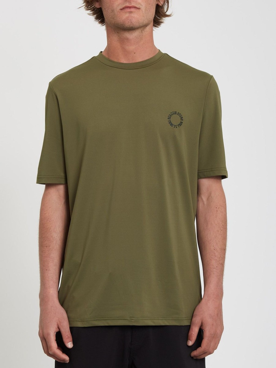 Homme Volcom Combinaisons & Tops De Surf | Rashguard Faulter Military