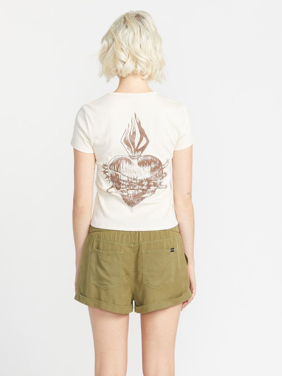 Femme Volcom T-Shirts & Debardeurs | T-Shirt Have A Clue Cloud