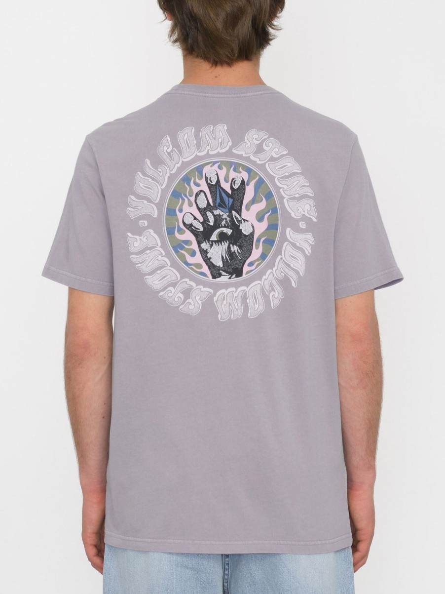 Homme Volcom T-Shirts & Polos | T-Shirt Stone Oracle Violet Dust