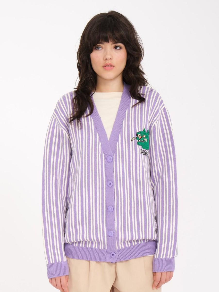 Femme Volcom Pulls & Cardigans | Cardigan Nando Von Arb Paisley Purple