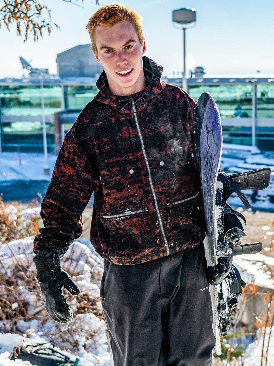 Homme Volcom Vestes De Snow | Veste Dustbox Maroon Camo