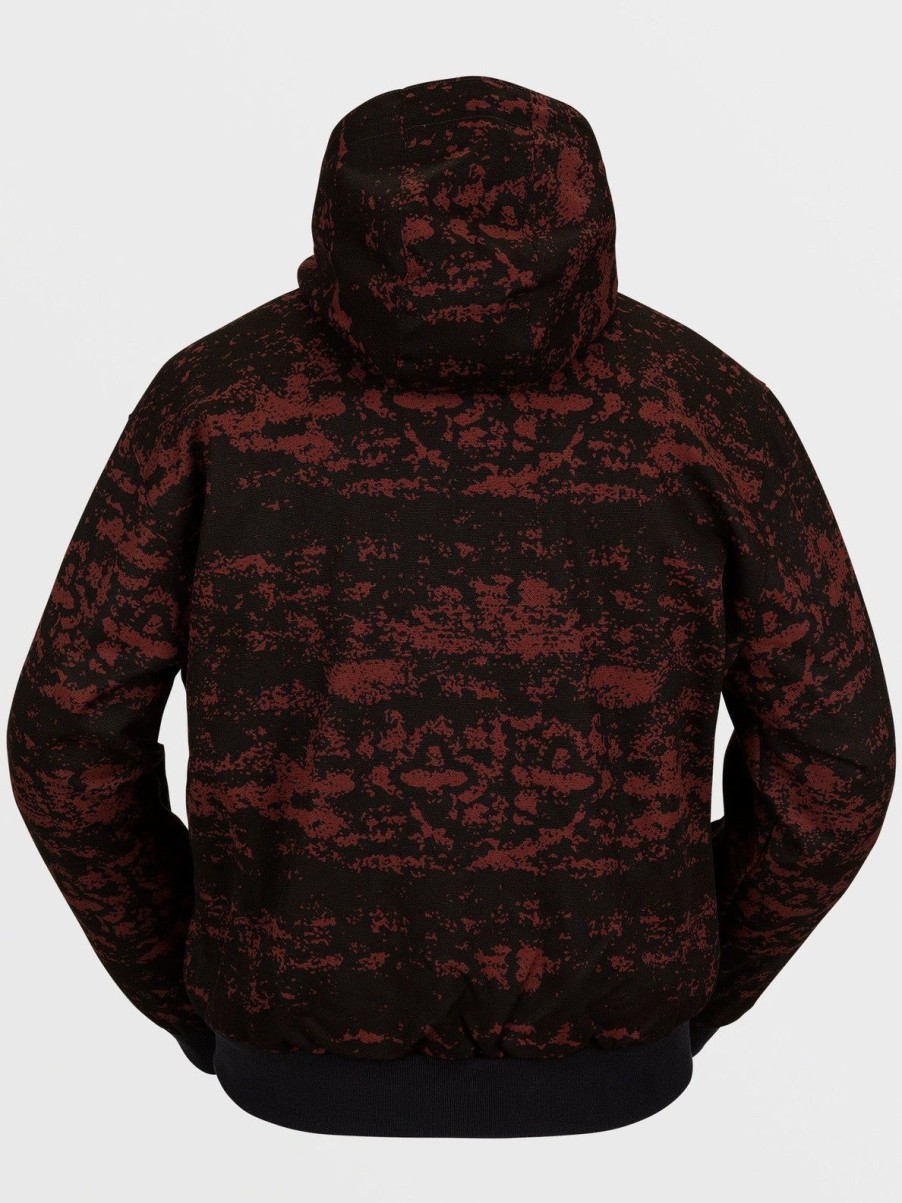 Homme Volcom Vestes De Snow | Veste Dustbox Maroon Camo