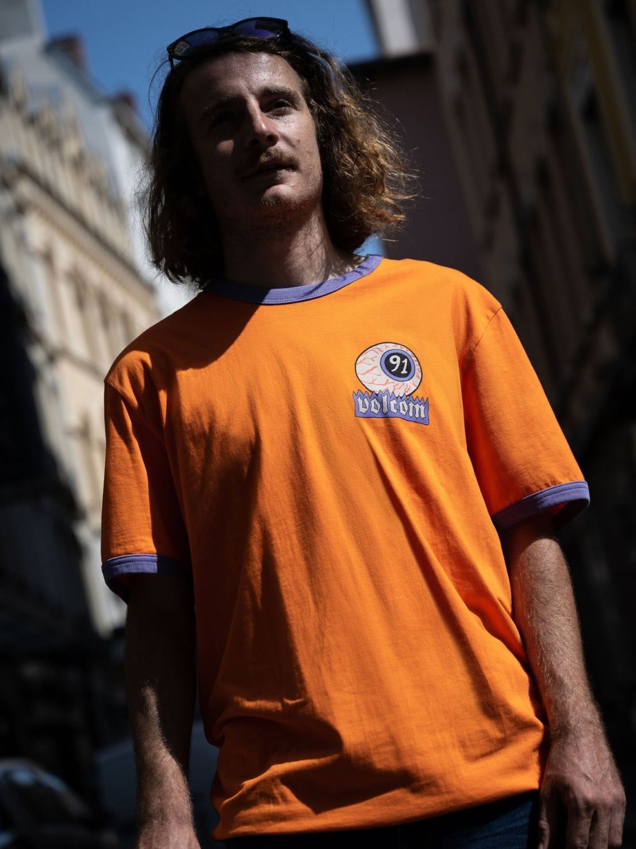 Homme Volcom T-Shirts & Polos | T-Shirt Nando Von Arb Ringer Carrot