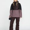 Femme Volcom Gpt Collection | Veste De Snow Aris Insulated Gore-Tex Black Plum