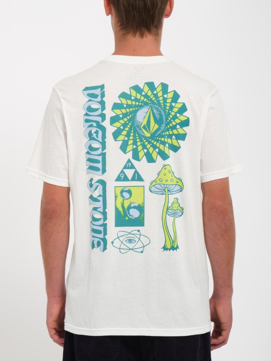 Homme Volcom T-Shirts & Polos | T-Shirt Molchat Farm To Yarn Off White