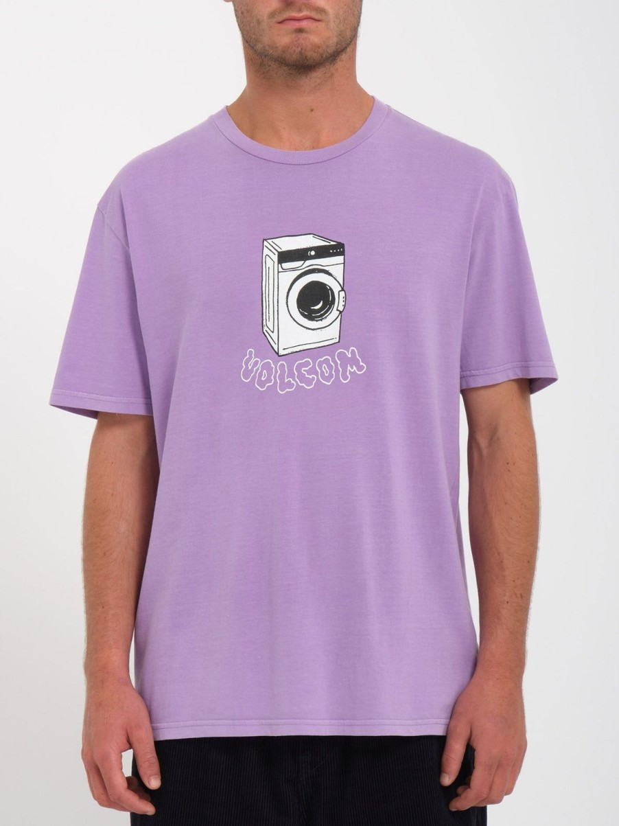 Homme Volcom T-Shirts & Polos | T-Shirt Volwasher Paisley Purple