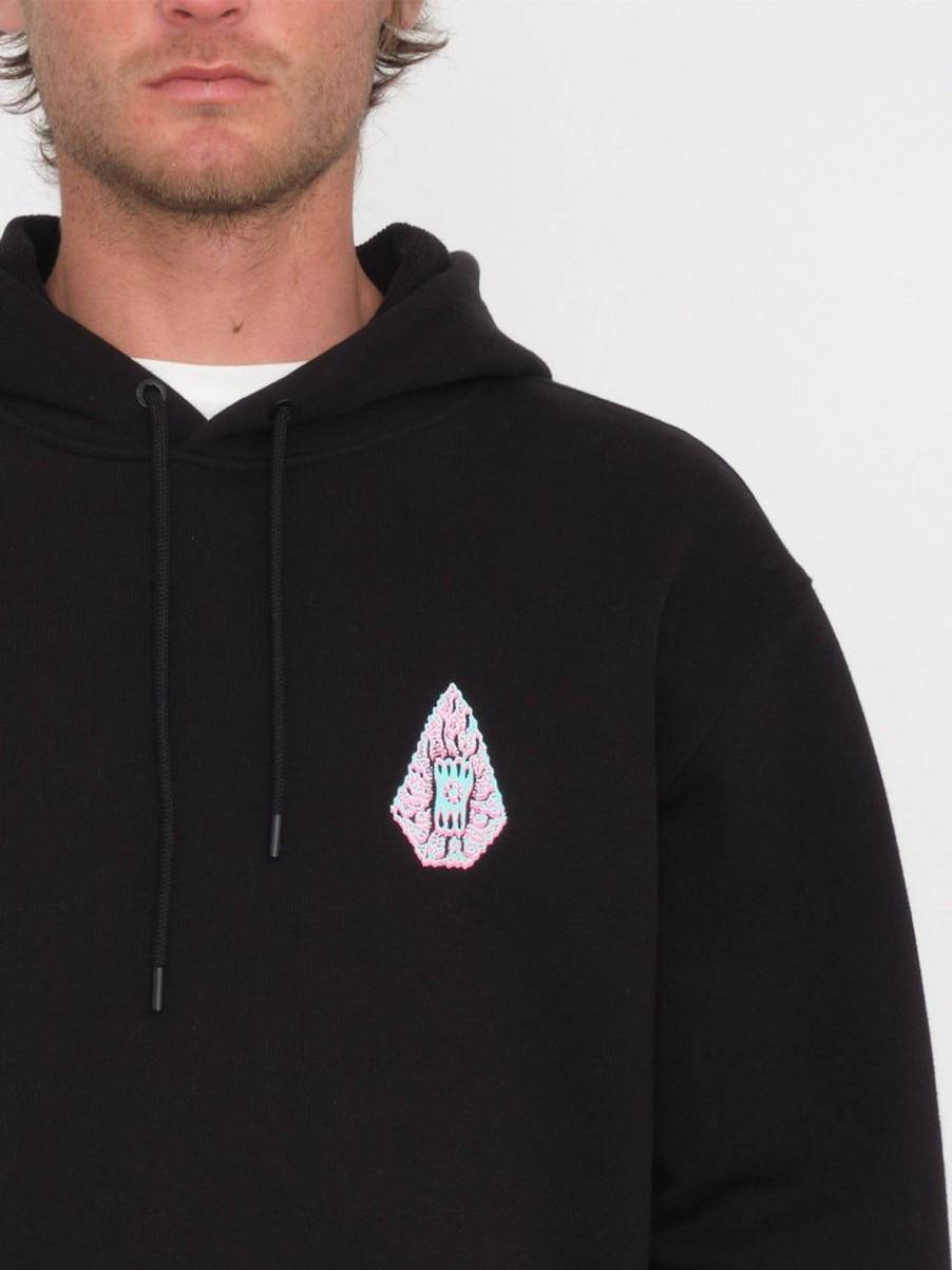 Homme Volcom Sweats | Sweat A Capuche Tetsunori Black