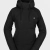 Homme Volcom Pulls Et Polaires | Sweat A Capuche V.Co Air Layer Thermal Black