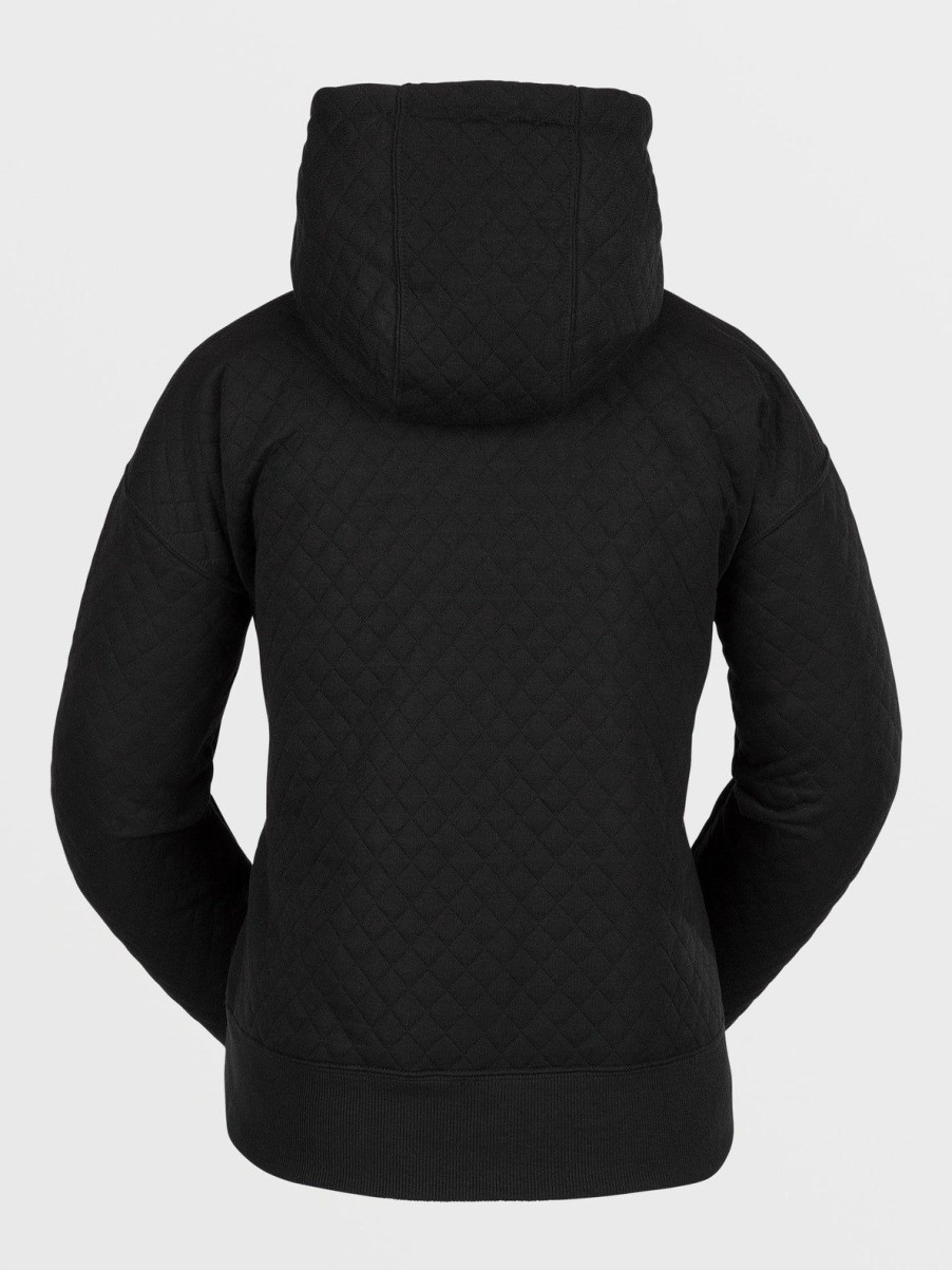 Homme Volcom Pulls Et Polaires | Sweat A Capuche V.Co Air Layer Thermal Black