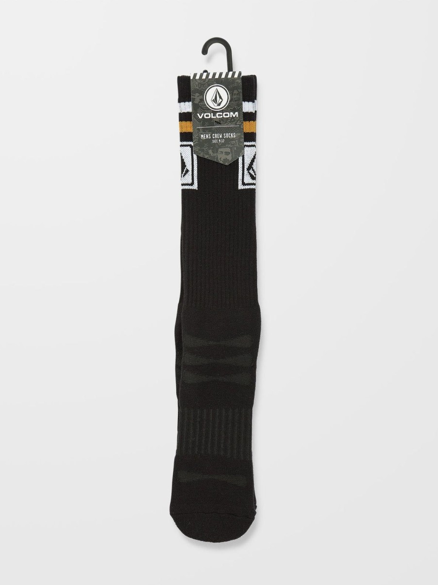 Homme Volcom Chaussettes | Chaussettes Ramp Stone Skate Black