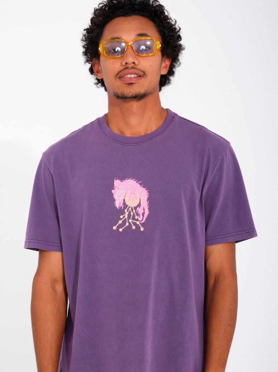 Homme Volcom T-Shirts & Polos | T-Shirt Tetsunori 3 Deep Purple