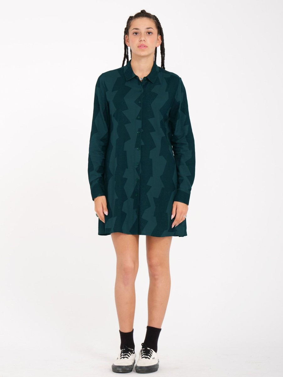 Femme Volcom Robes & Combinaisons | Robe Uh Hu Honey Ponderosa Pine