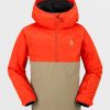 Garcons Volcom Vestes De Snow | Veste Sluff Insulated (Enfant) Orange Shock